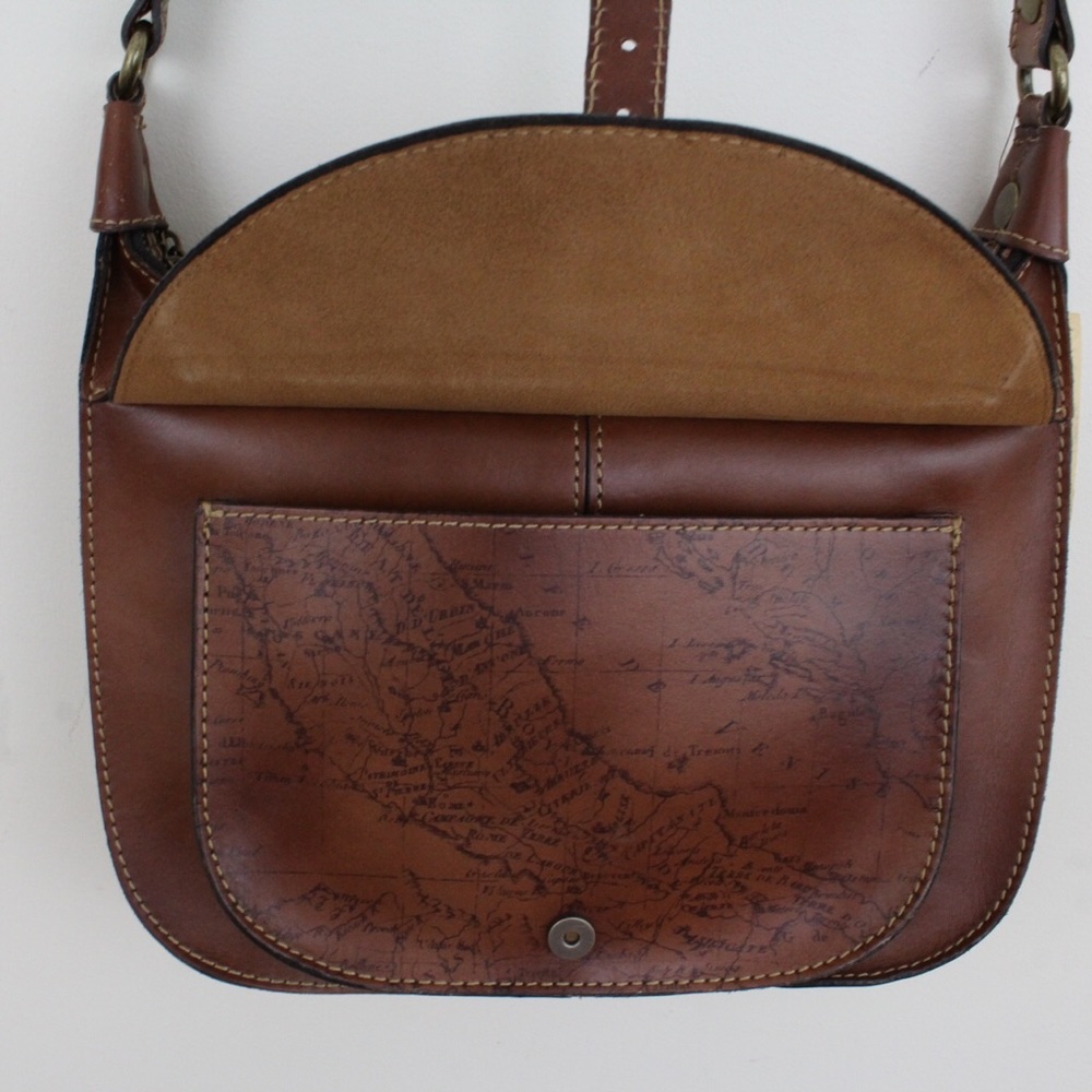 Patricia Nash Map Print Bettola Crossbody Hobo Bag - Picture 4 of 8